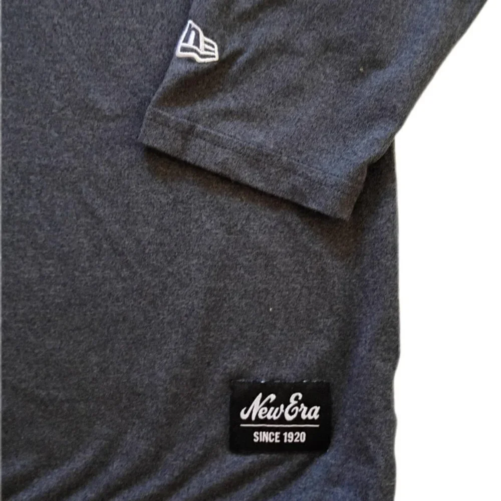 New Era Yankees 1/4 Zip Lightweight Pullover Mens L Gray MLB Genuine Merchandise